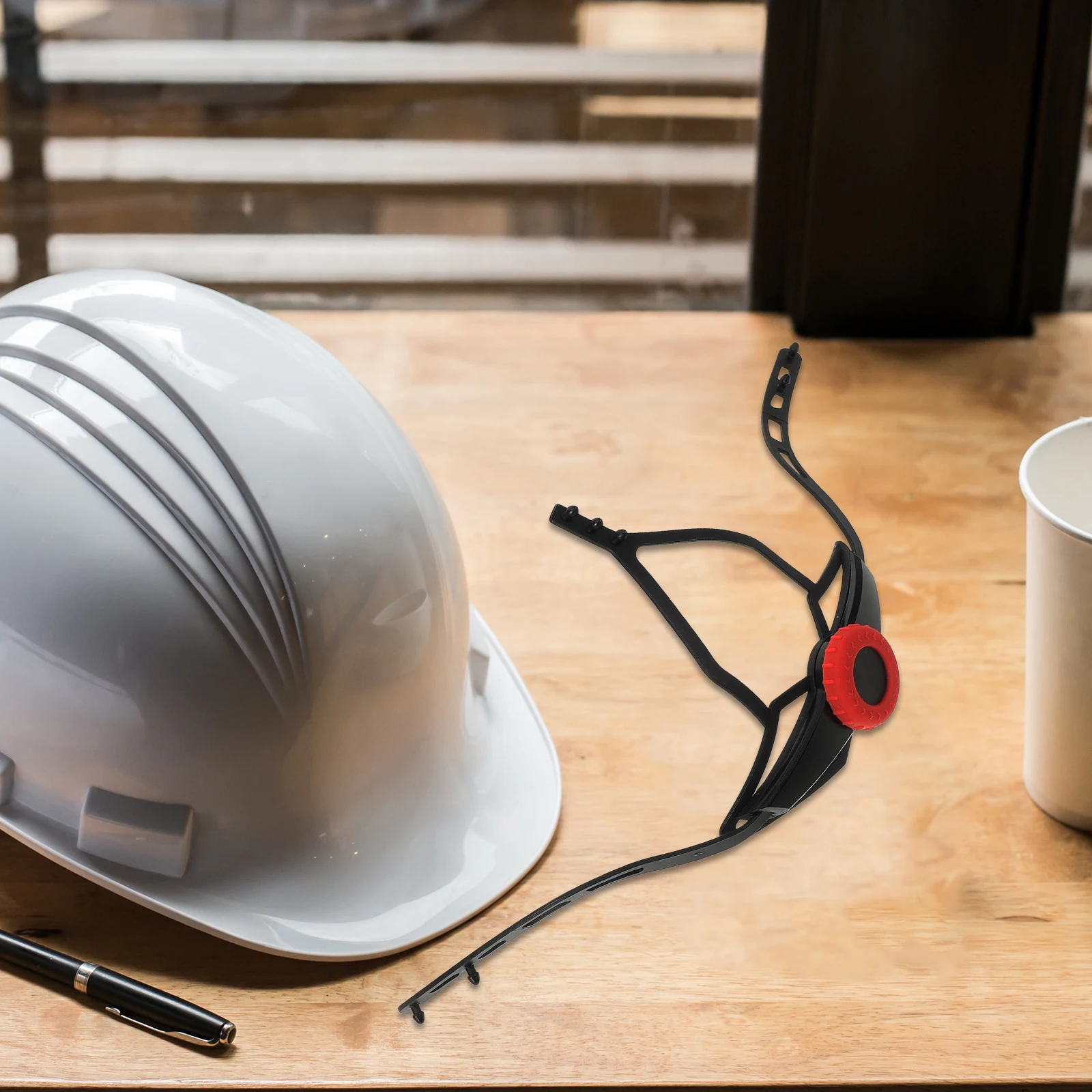 

Hard Hat Adjuster Attachment Hardhat Chin Strap Belt Bike Adjustable Plastic Travel