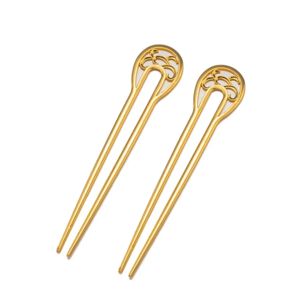 1/2Pcs 32.5x157mm Classical U-Shape Hairpins Hair Sticks 2 Prong Womens Girls Hairstyles Decoration Headwear Fashion Accessories