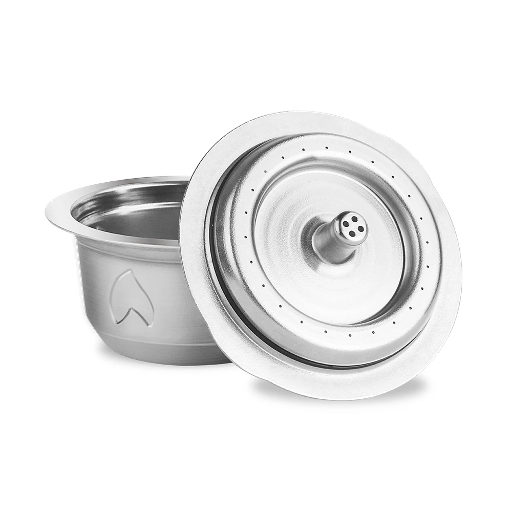 2 IN 1Reusable Vertuo Coffee Capsule Steel Stainless Metal for Nespresso Vertuoline Plus Machine Cream Coffee Filter