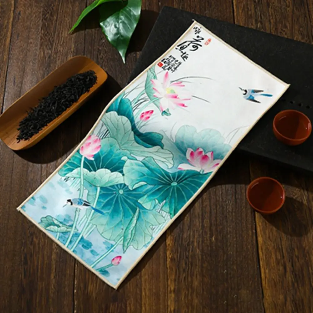

Thick Painted Professional Tea Set Accessories Table Cleaning High-end Table Mats Rag Tea Napkin Tea Towel