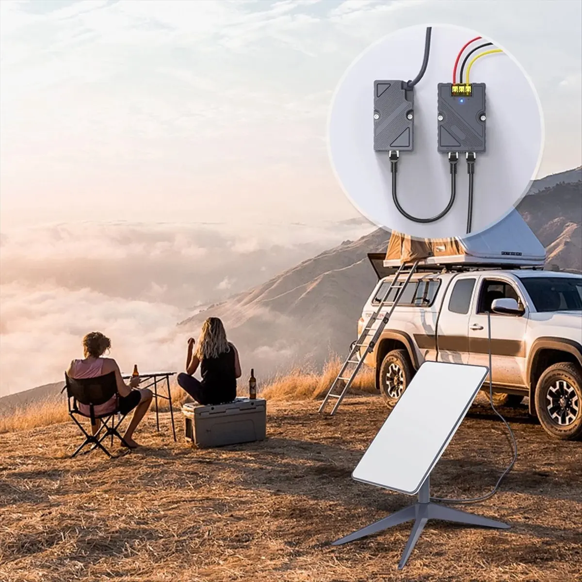 ABAN For Dishy Cable Adapter to RJ45 and 150W GigE Passive PoE Injector for V2 to PoE Injector