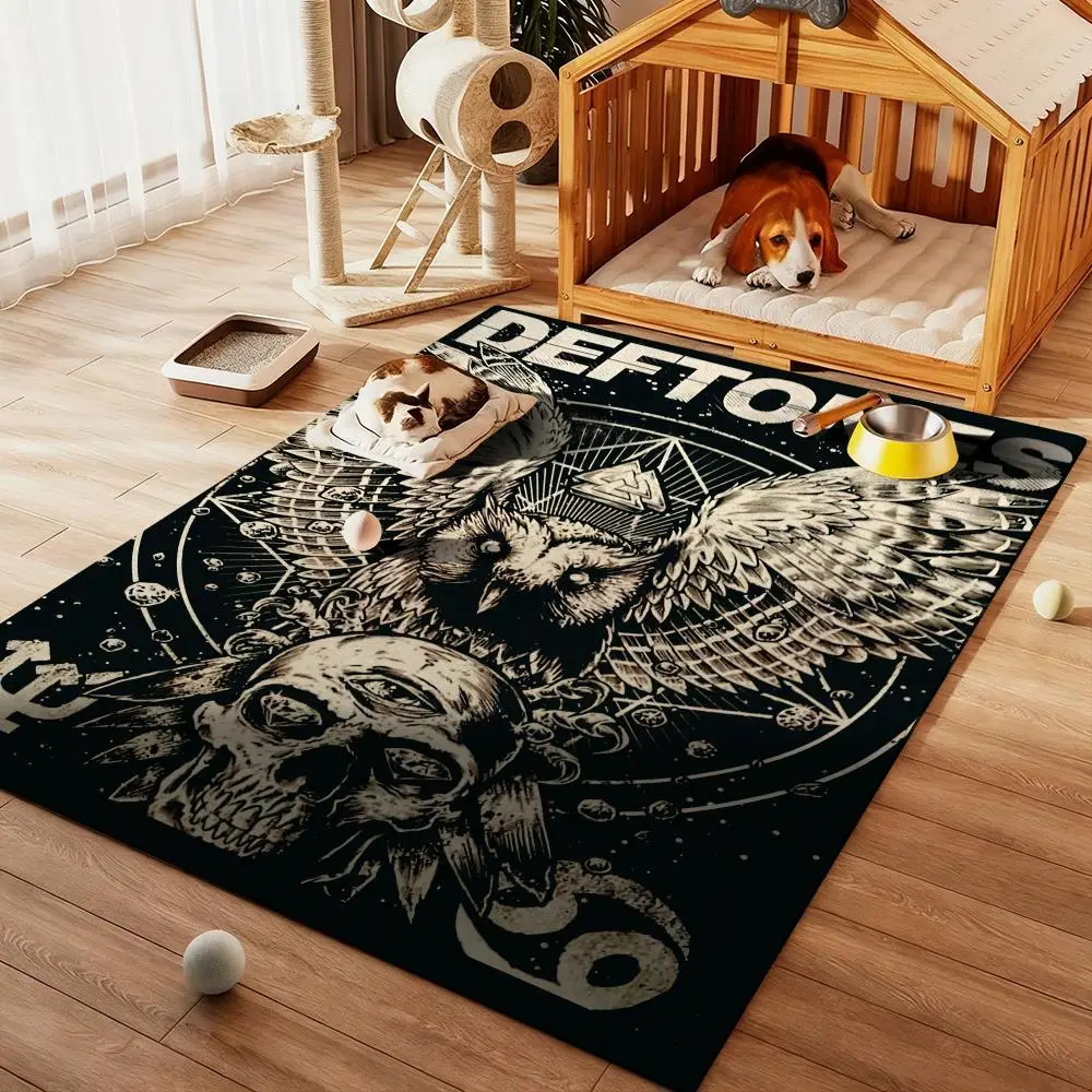 

D-Deftones-Band Cool fashion Floor Mat Diatom Bath Mat Absorbent Quick Dry Non-Slip TPR Backing Soft Plush Draining Rugs