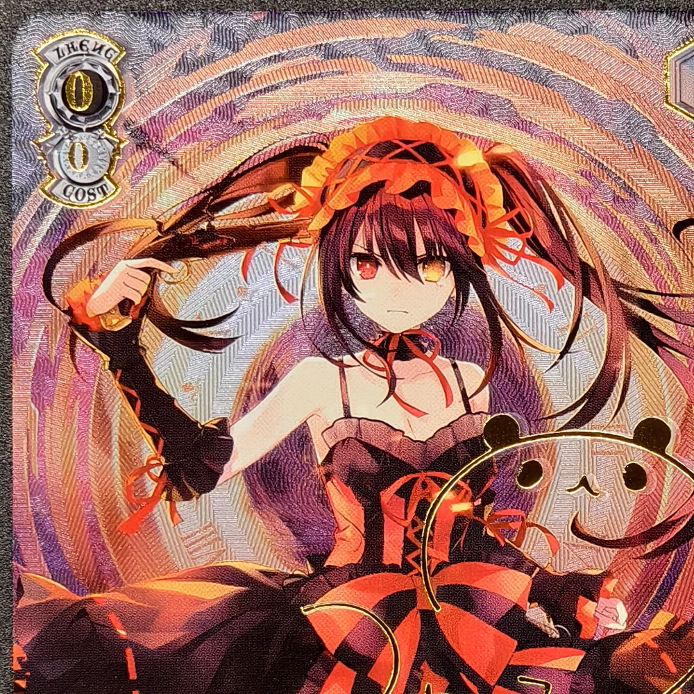 Anime Weiss Schwarz Collection Card Date A Live Tokisaki Kurumi Bronzing Signature Card Texture Refractive Color Flash Gift view 5