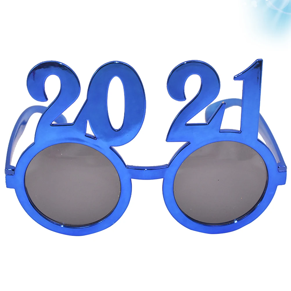 

New Year Glasses Lightweight PC Material Funny Number Design Ideal for Party Festival Carnival Props Celebration Accessories