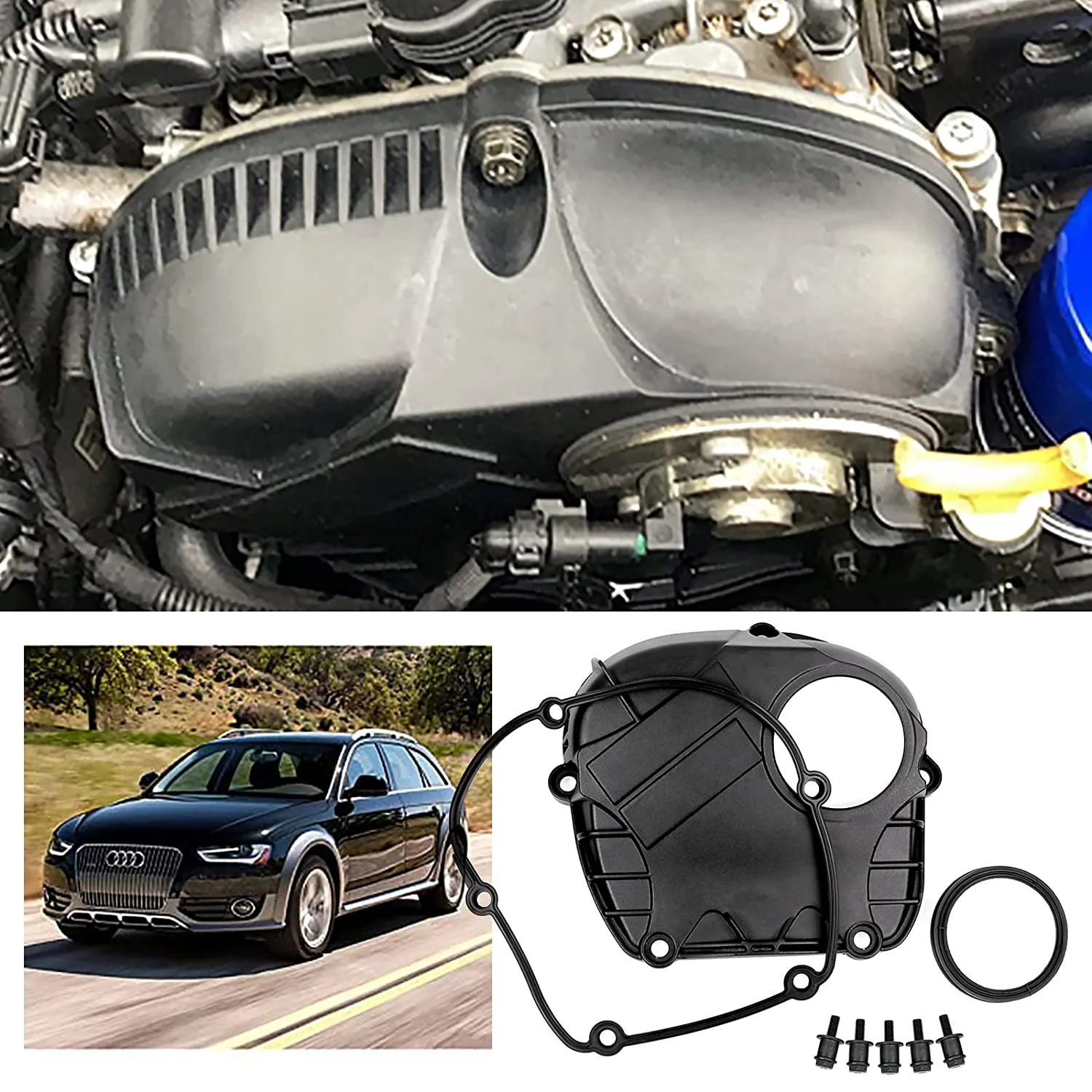 EA888 06H 103 269L Aluminum Engine Upper Timing Cover Caps Fit For VW Beetle Jetta Passat Tiguan Audi A3 06H103269H 06J103831A