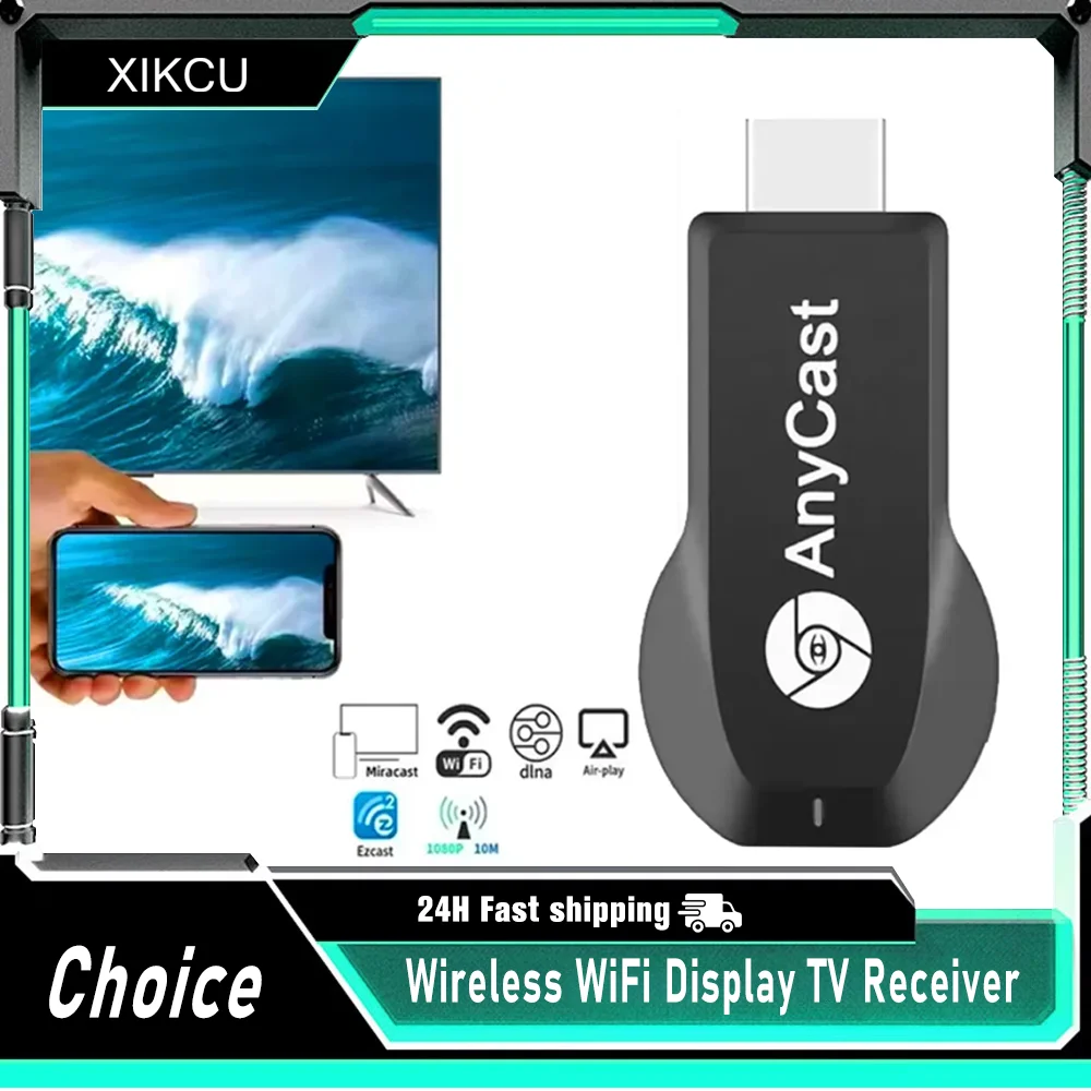 1080P HDMI-متوافق جهاز استقبال للتليفزيون لشاشة IOS أندرويد النسخ المتطابقة مشاركة شاشة لاسلكية واي فاي عرض جهاز استقبال دونغل للتلفاز