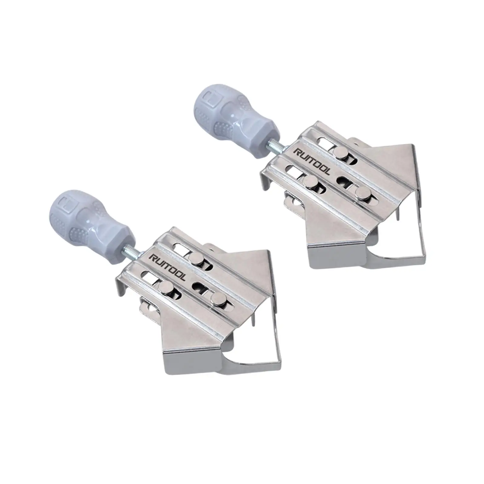 2 Pieces 90° Angle Clamp Corner Clip Woodworking Tool Frame Clamps Stainless Steel for Furniture Assembly Wear Resistant