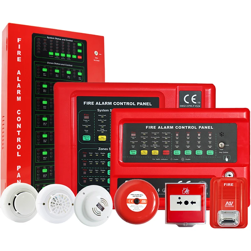Factory Price Conventional Fire Alarm System 4 Zone 8 Zone 16 Zone Wired  Control Panel