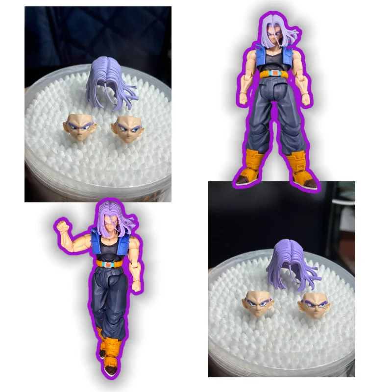 

【In Stock】Dragon Ball Hmair Trunks Head Sculpt Accessory Pack Shf 1.0 2.0 3.0 Without Body
