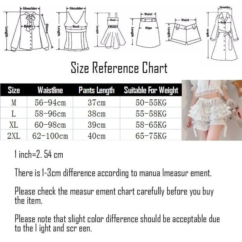 Pink Pleated panties woman pumpkin cute panties bow knot lolita safety shorts vintage pants victorian bloomers view 5