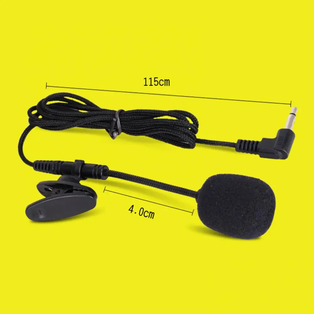 3,5 мм чистый звук, мини-петлированный микрофон, проводной микрофон, усилитель голоса, гибкая регулировка угла, петличный микрофон