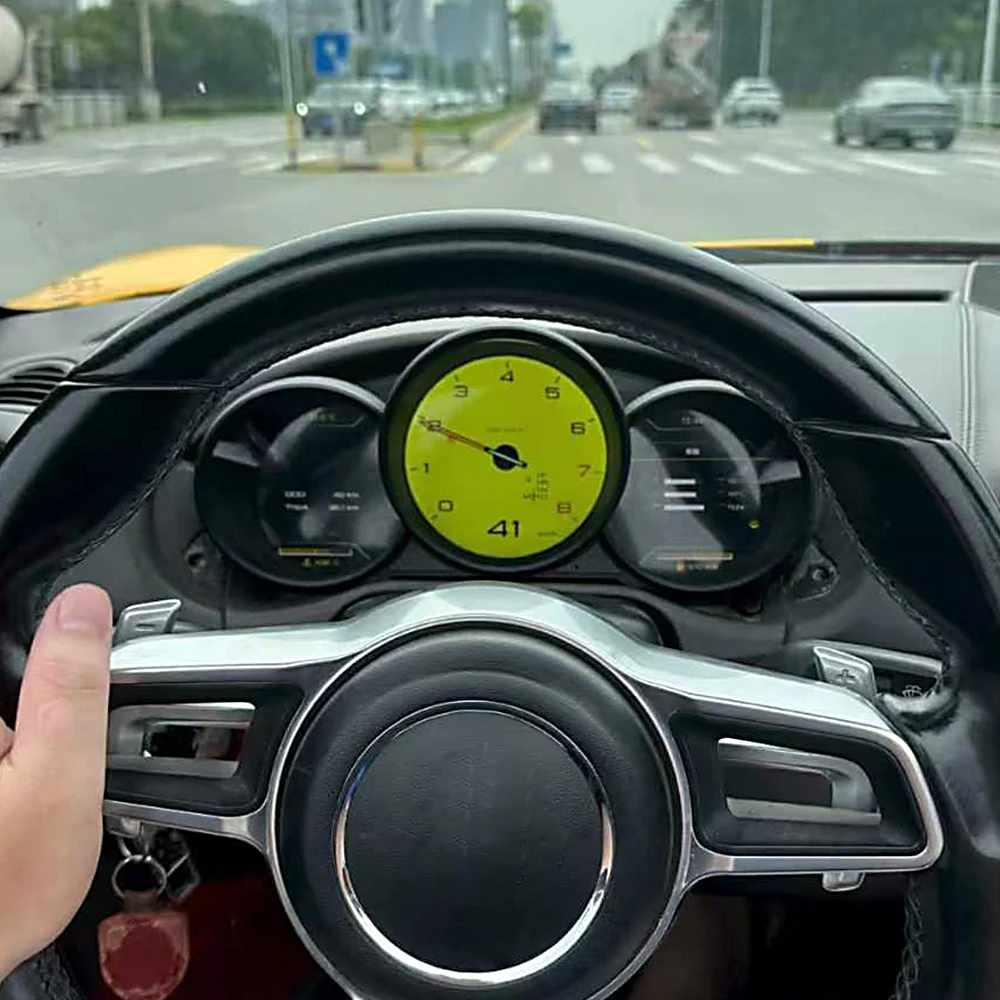 สำหรับรถปอร์เช่ เคย์แมน บ็อกซ์เตอร์ 981 987 ปี 2005~2012 จอแสดงผลดิจิตอลแบบ Carplay สำหรับมาตรวัดความเร็ว จอแสดงผล LCD เสมือนจริง ชุดมาตรวัดในห้องโดยสาร