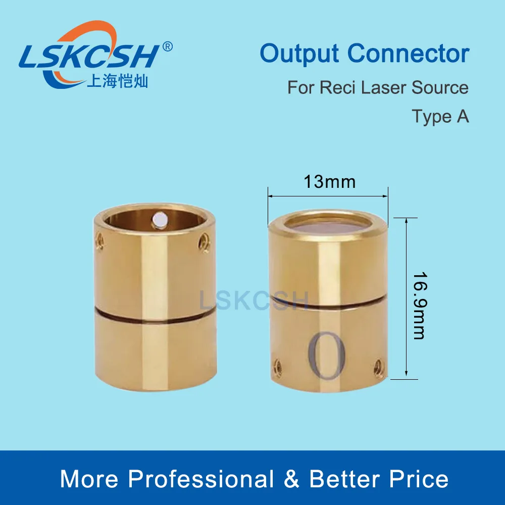 LSKCSH RECI Original  Fiber Laser Source Output Protective Connector Lens Group for reci Fiber Laser Source