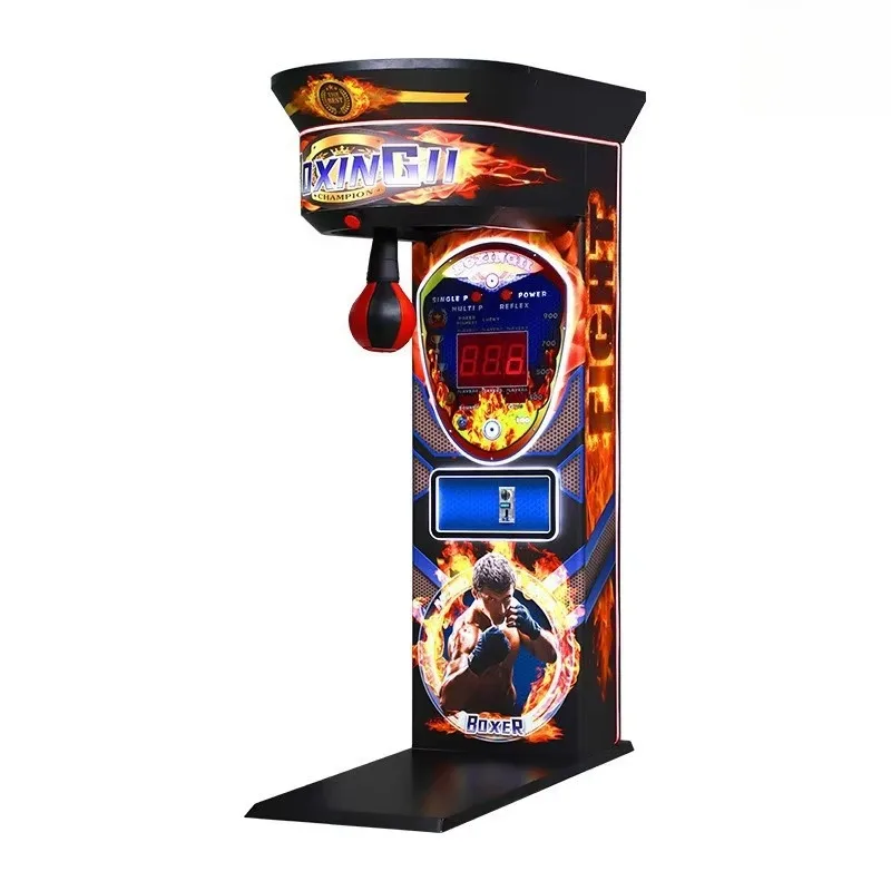 Custom Coin-operated Boxing Game Console - Sports Boxing Arcade Game with American Plug for Gym/Bar/Amusement Center