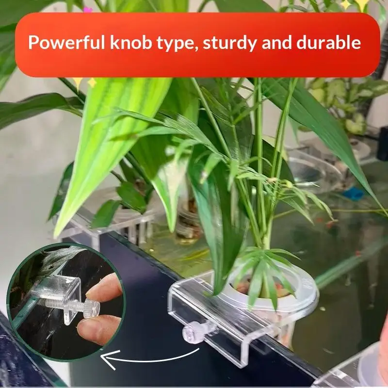 Hydroponic Plant Basket Food Grade Aquatic Plant Holder 1Pcs Fish Tank Planting Cup for Home Aquarium Decoration Use - view 6