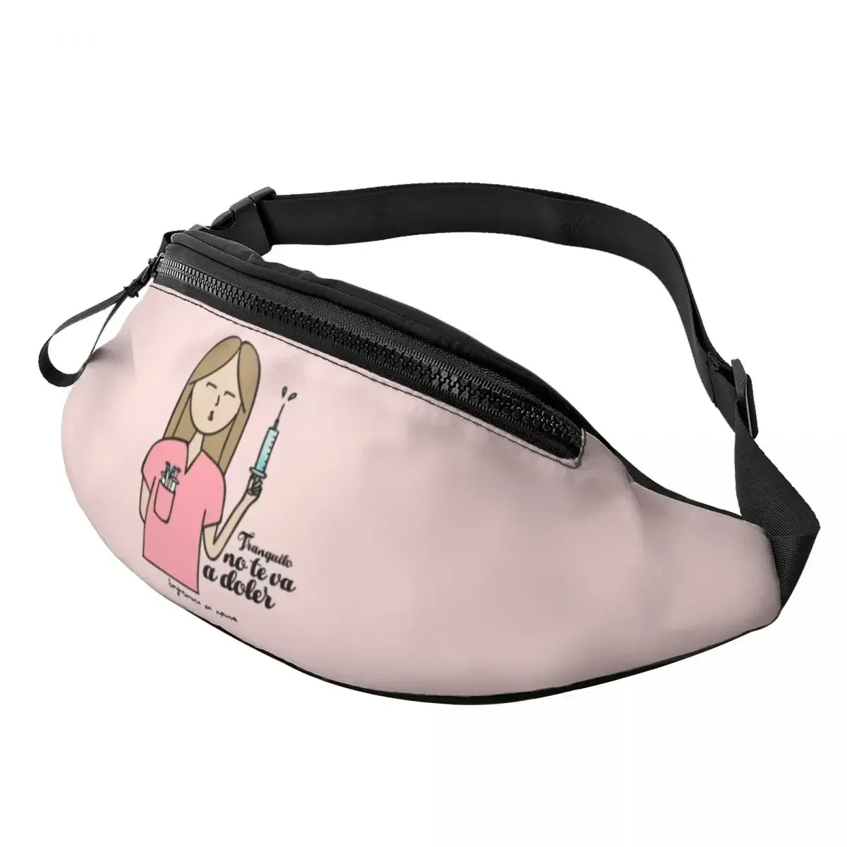 Casual Enfermera En Apuros Doctor Nurse Medical Fanny Pack for Travel Hiking Men Women Crossbody Waist Bag Phone Money Pouch