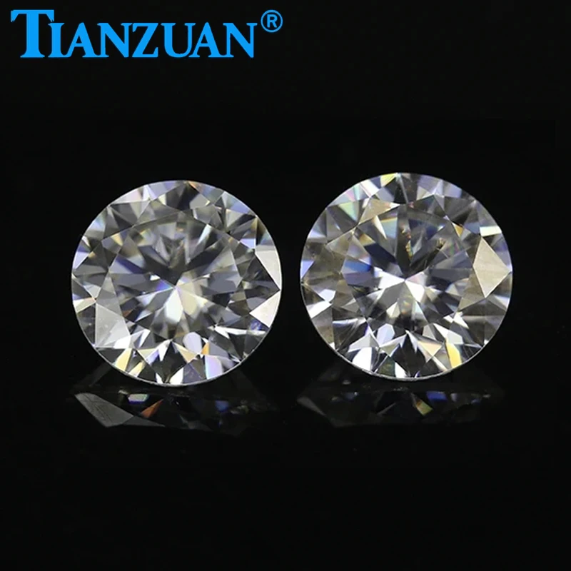 

3mm to 12mm GH Color Moissanite Si Clarity Round Brilliant Cut Moissanite Loose Gems Stone