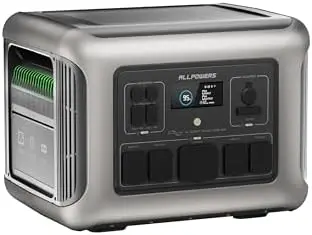 

R2500 V2 Portable Power Station, 1920Wh LiFePO4 Battery 2500W (Peak 5000W) AC/100W USB-C Output, 1-Hour Fast Charging
