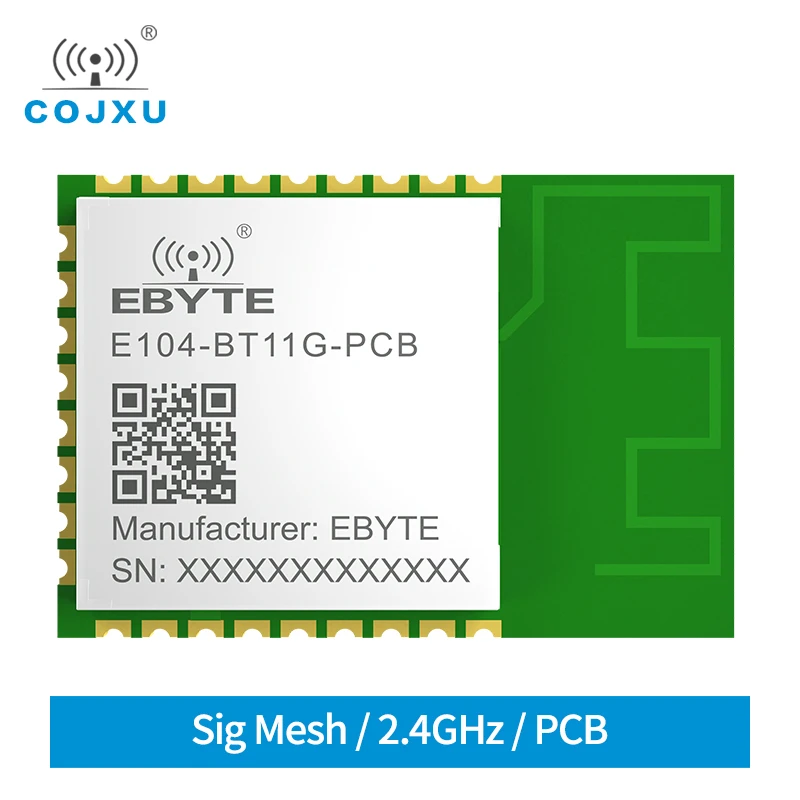 E104-BT11G-PCB Bluetooth Mesh Module Gateway 2400-2483.5MHz 20dBm 200m Range 3.3V Sig Mesh V1.0 PCB Antenna UART BLE Module