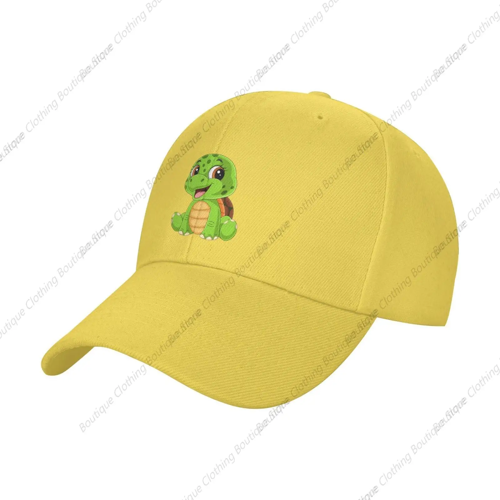 

Cute Turtles Baseball Cap Women Men Sun Hat Adjustable Golf Caps Dad Hats Yellow