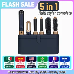 New Hair Dryer Multi Hair Styler 5 in1 Curling Iron Hair Straightener With Hair Brush Hairdryer For Hair Dryer Hair Multi Styler