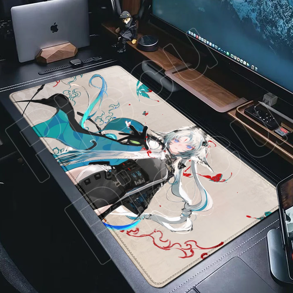 Große Arcane Arknights Endfield Mauspad Anime-Mädchen Motiv Langlebige Kantenverstärkte Teppich-Schreibtischunterlage PC-Desktop-Zubehör – Detail 4