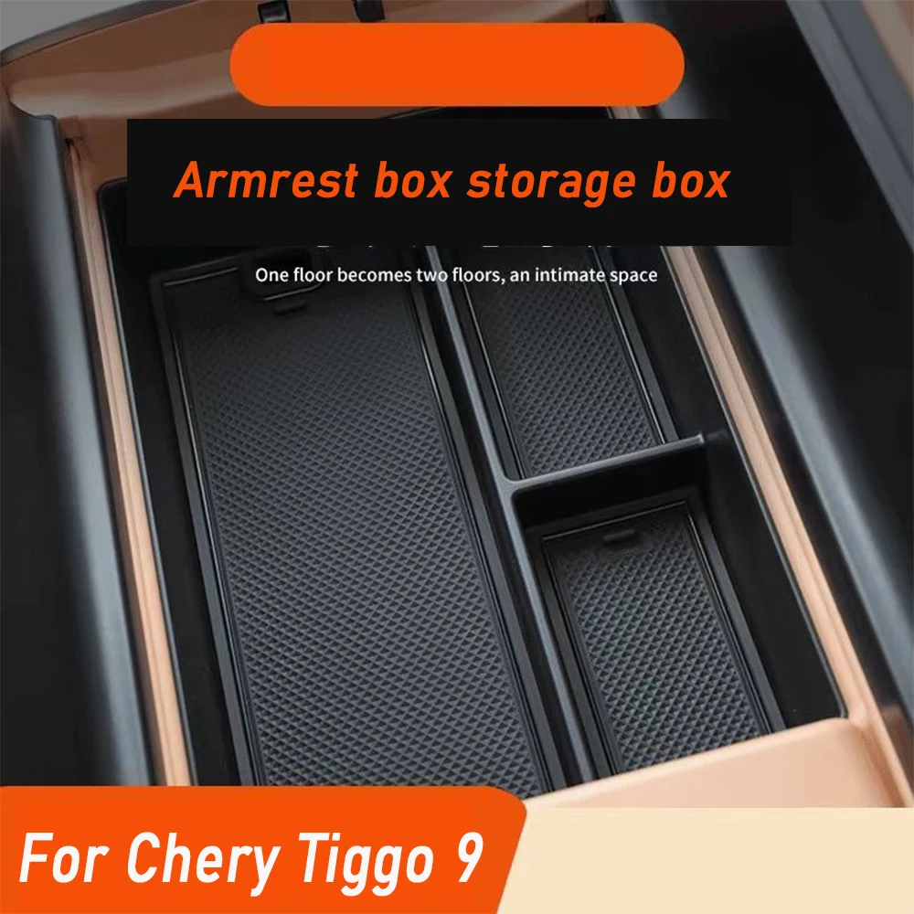 

Car Center Console Lower Organizer Storage Interior Armrest Storage Box Auto Accessories For Chery Tiggo 9 Preface 2023 2024