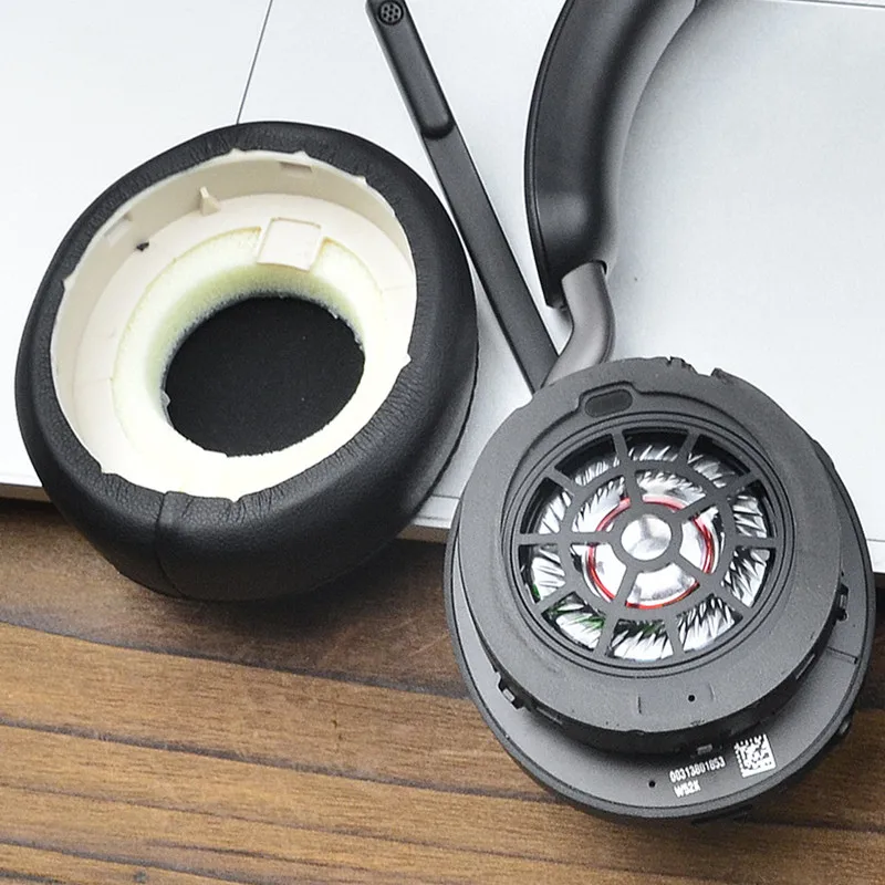 Almohadillas de repuesto para los oídos Jabra Elite 45h Evolve2 65 UC, almohadillas de Gel de hielo para auriculares, esponja de espuma viscoelástica de cuero, proteína suave