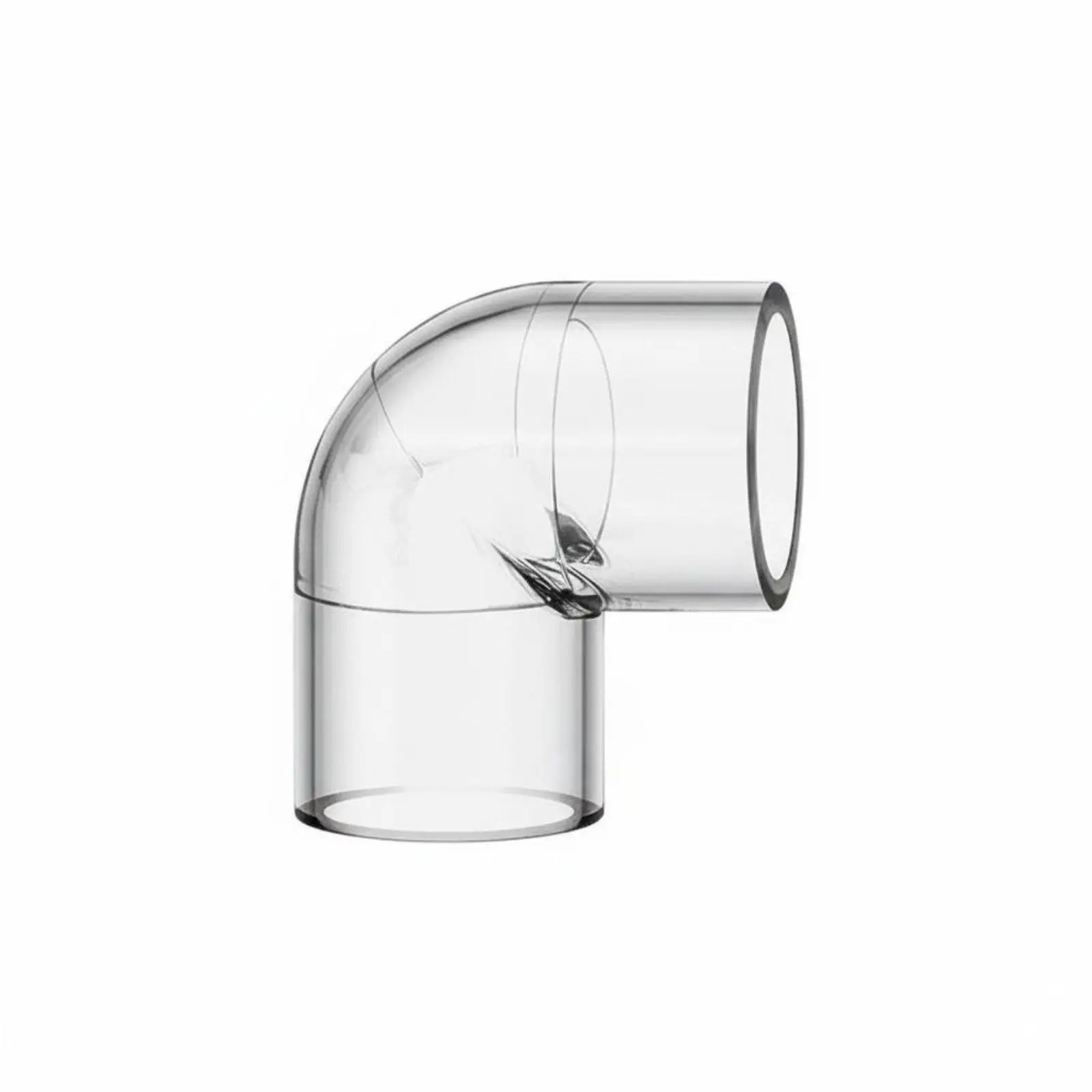 Acrylic Clear Aquarium Elbow Pipe Joint Modular Tubing Parts for Fish Tank Plumbing Upgrade