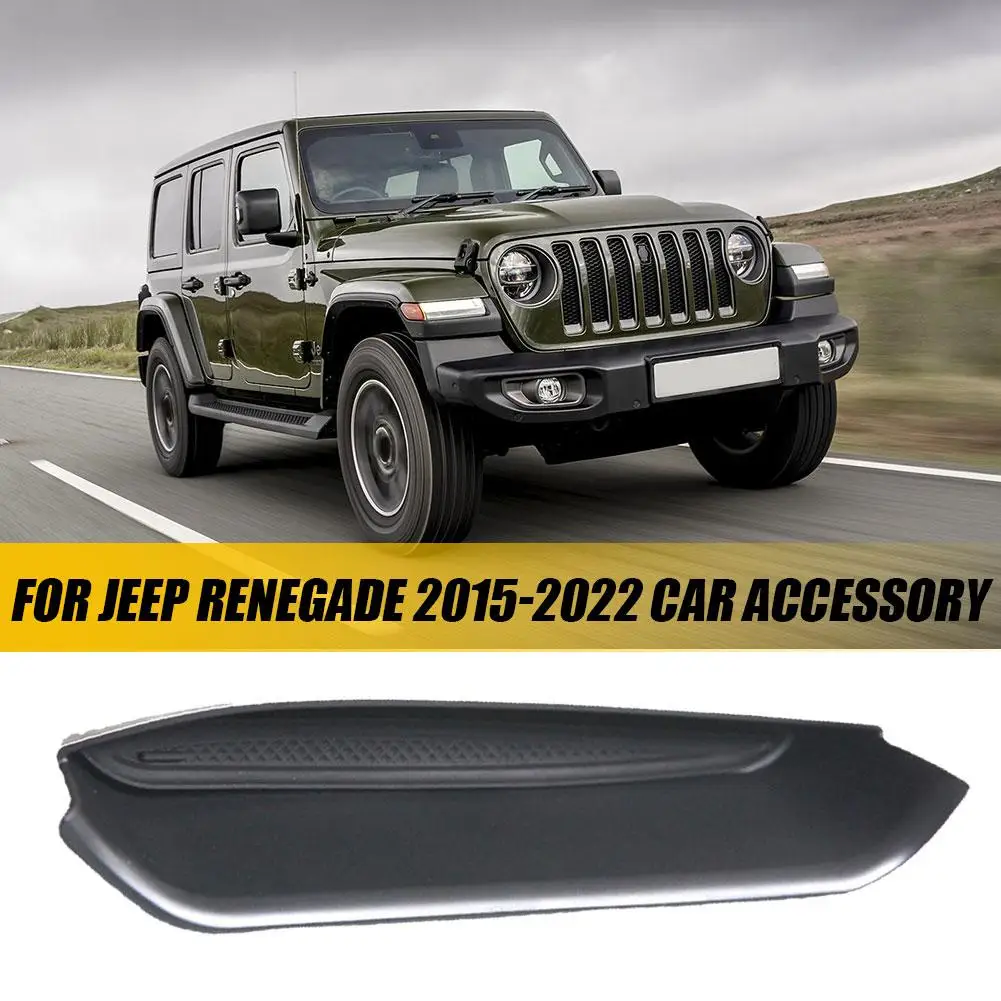 Kotak penyimpanan sandaran tangan, untuk Jeep Renegade 2015-23 mobil pegangan pintu depan, organisasi Interior mobil, alat rak baki tahan air