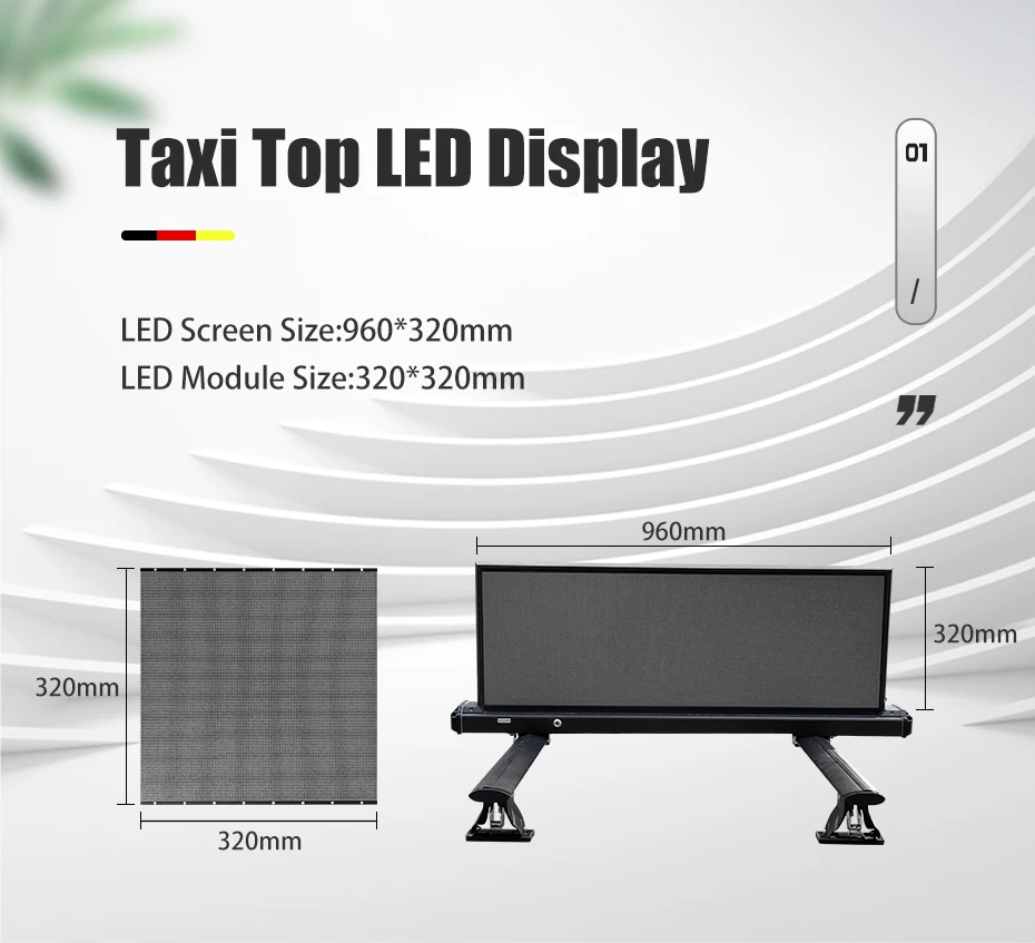 P2.5 P3.33 P5 Taxi Top Programmable Led Screen Digital Logo Advertising Outdoor Car Roof Led Display