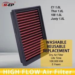 R-EP High Flow Air Filter Fits for Toyota Aqua Aygo C-HR Corolla Prius Yaris Citroen C1 Daihatsu Thor Peugeot 108 Subaru Justy