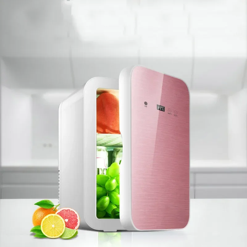 Wholesale Portable 8L 12v Dual-Use Touch Screen Refrigerator Make Up Mini Cooler Cosmetics Skin Care Smart Fridge For Car Room image 6