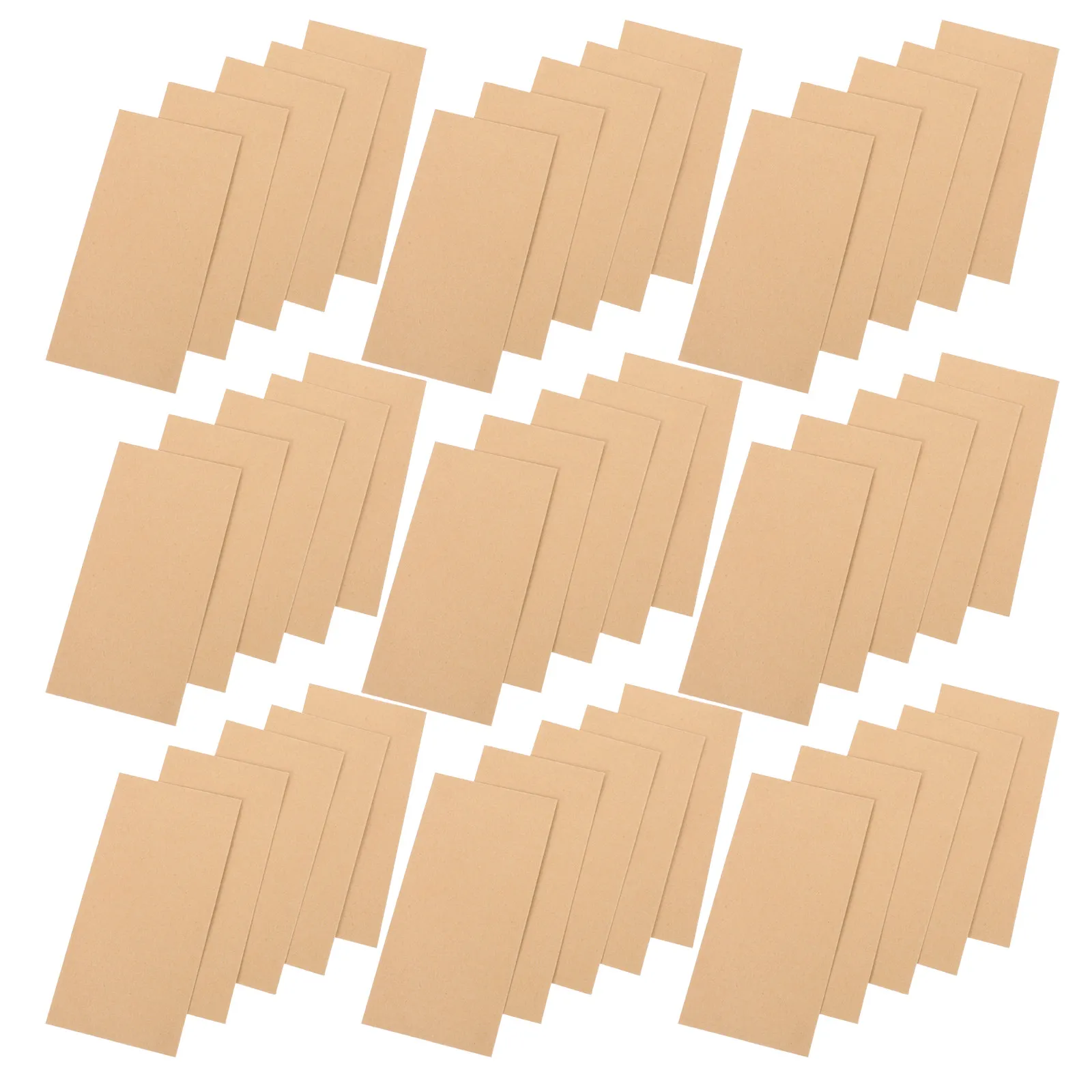 

60Pcs Brown Kraft Paper Envelopes 6x3 Flap Money Budgeting Card Invitation Envelopes Mailing Receipts Cash Storage