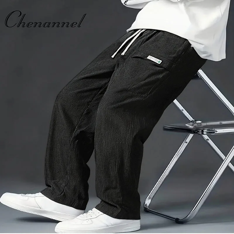 

New Trendy Brand Men's Casual Pants, Spring Autumn Tight Fitting Chinese Style Workwear Trousers