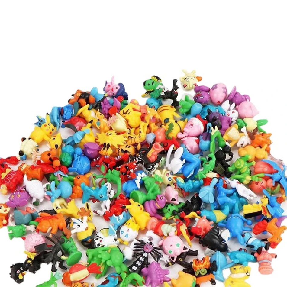 24-144Pcs Different Style Pokemon Anime Figure Pikachu Action Model 2-3CM Not Repeating Mini Model Doll Toy Kids Christmas Gifts