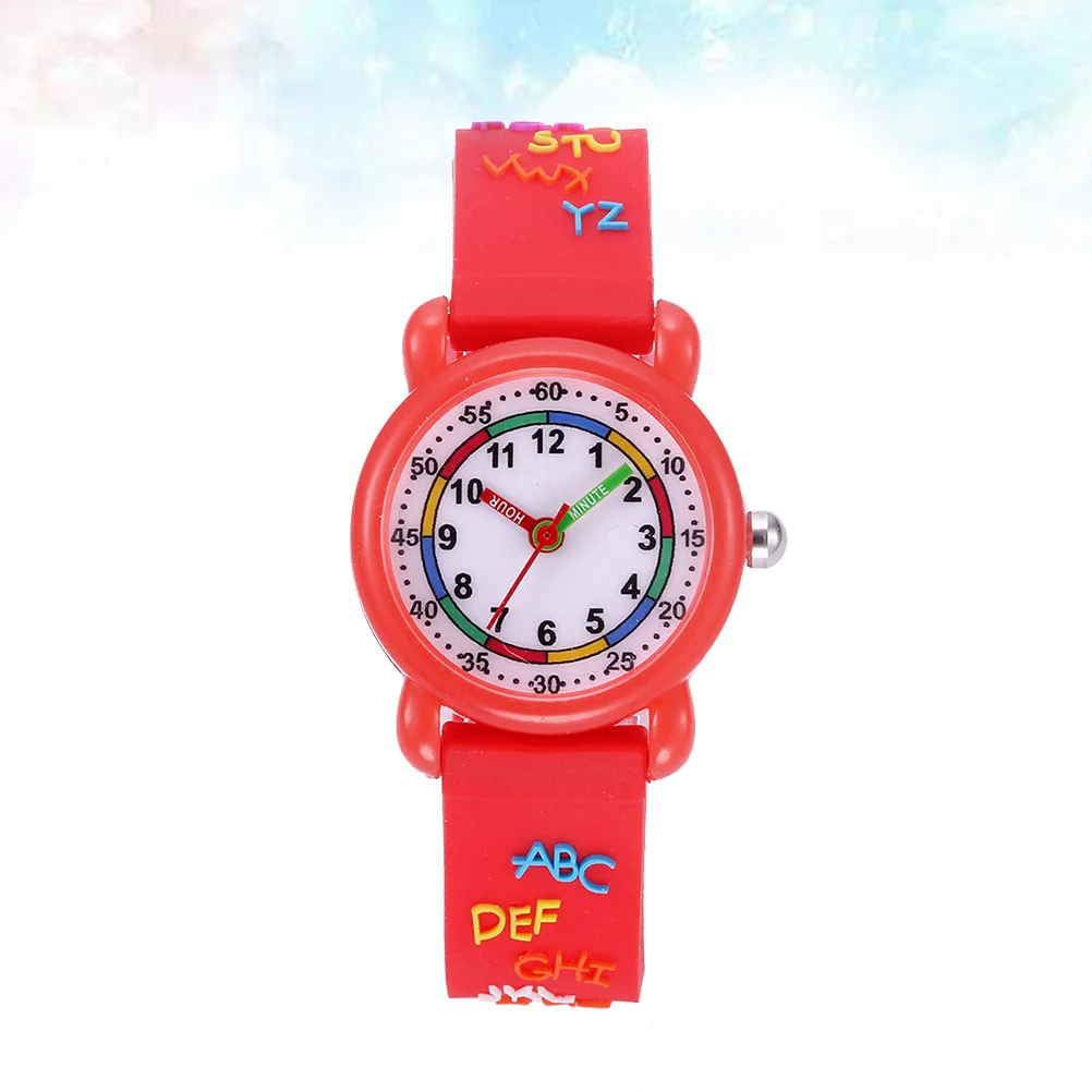 1Pcs Cartoon Pattern Watch Waterproof Quartz Wristwatch Adjustable Strap Stylish Birthday Gift for