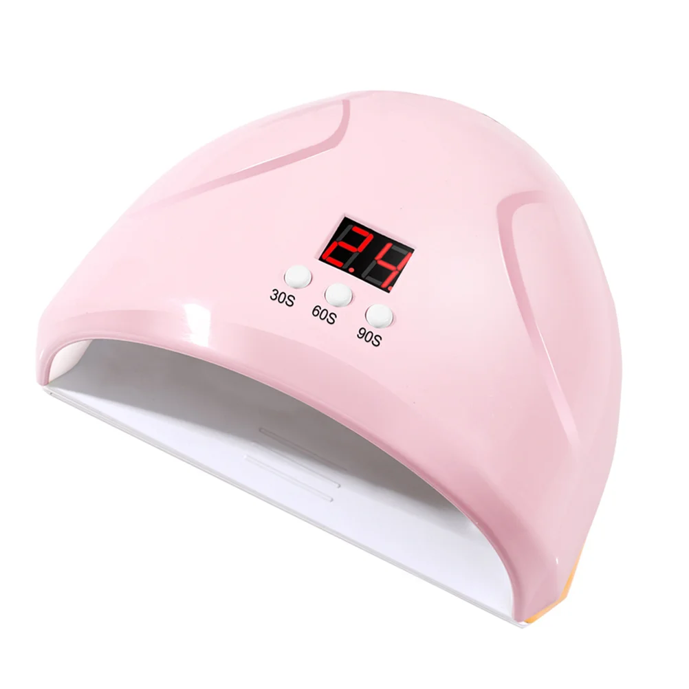 12 LED 36 واط مجفف طلاء الأظافر الذكية الاستشعار هلام علاج مصباح الموقت شاشة الكريستال السائل مانيكير أداة جيل للأظافر آلة مجفف الوردي