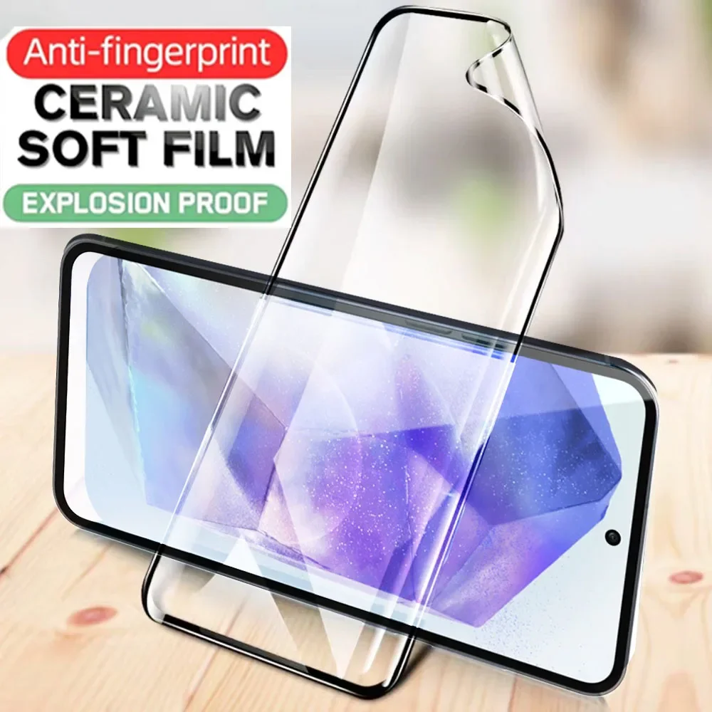 4pcs Ceramic Film Screen Protector For Samsung Galaxy A55 A35 A54 A34 A14 A15 A52 A53 5G A25 A12 A13 A32 A51 S20 S21 S23 FE Film