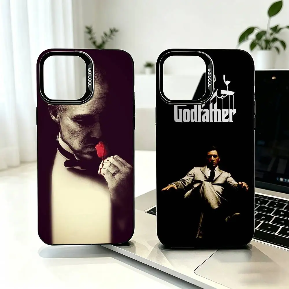 

D-Don Vito Corleone-e Phone Case For iPhone 17,16,15,14,13,12,11 Plus,Pro Max,XS,Colorful Silver Phone case Funda Cover