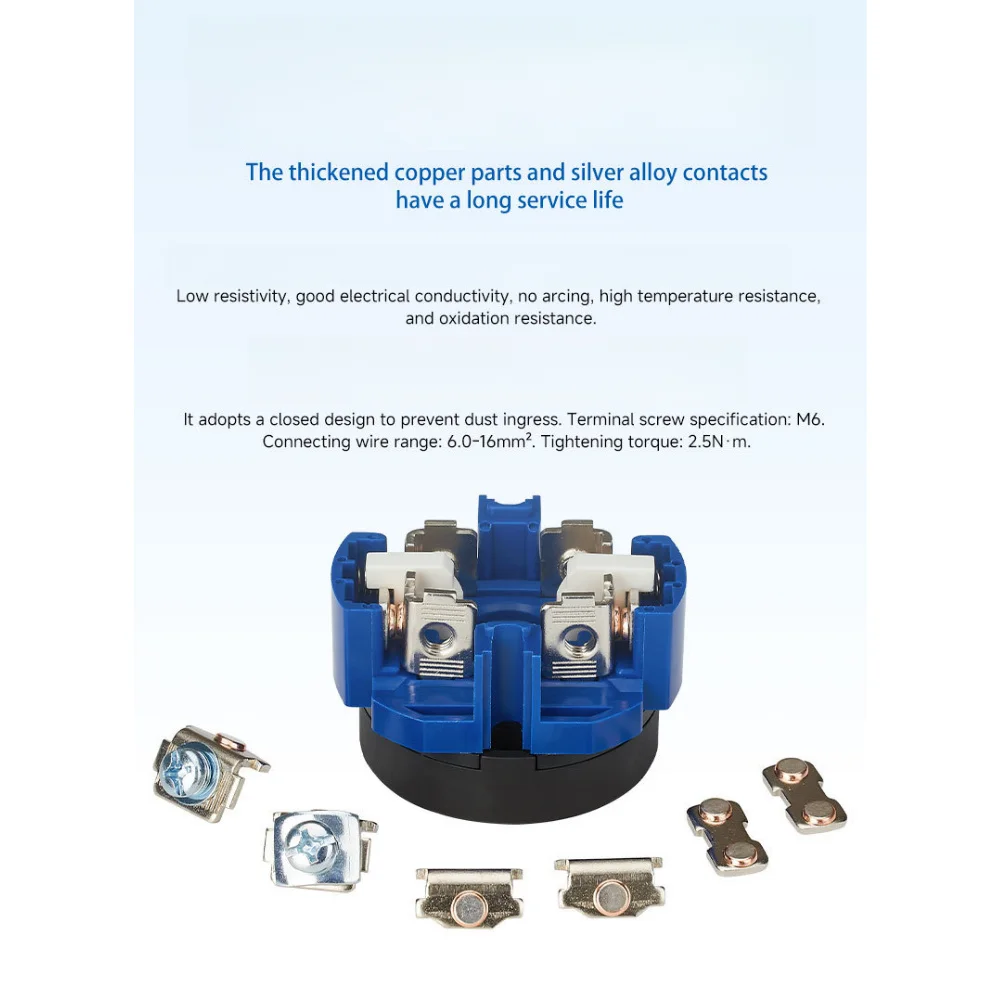 Rotary Changeover Switch 3 Position 2 Section with Electronic Lock Purpose AC440V 63A SZW26 63/D202.2YS Plastic Housing