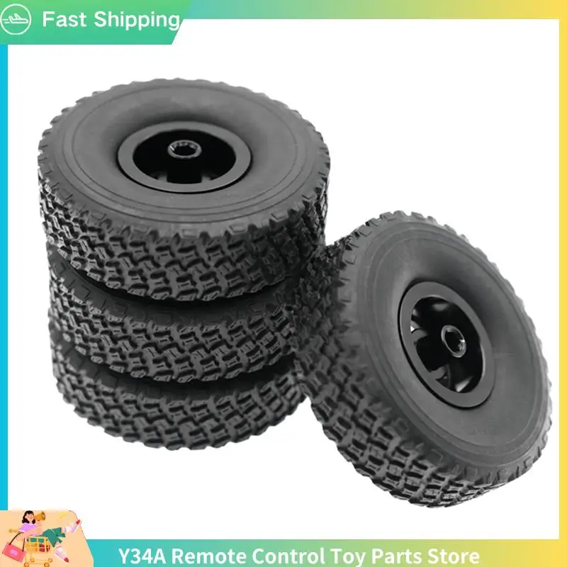 

4PCS Tires & Wheels Rims Remote Control Cars Accessories For 1/16 WPL RC Car Upgrade Parts-Y34A