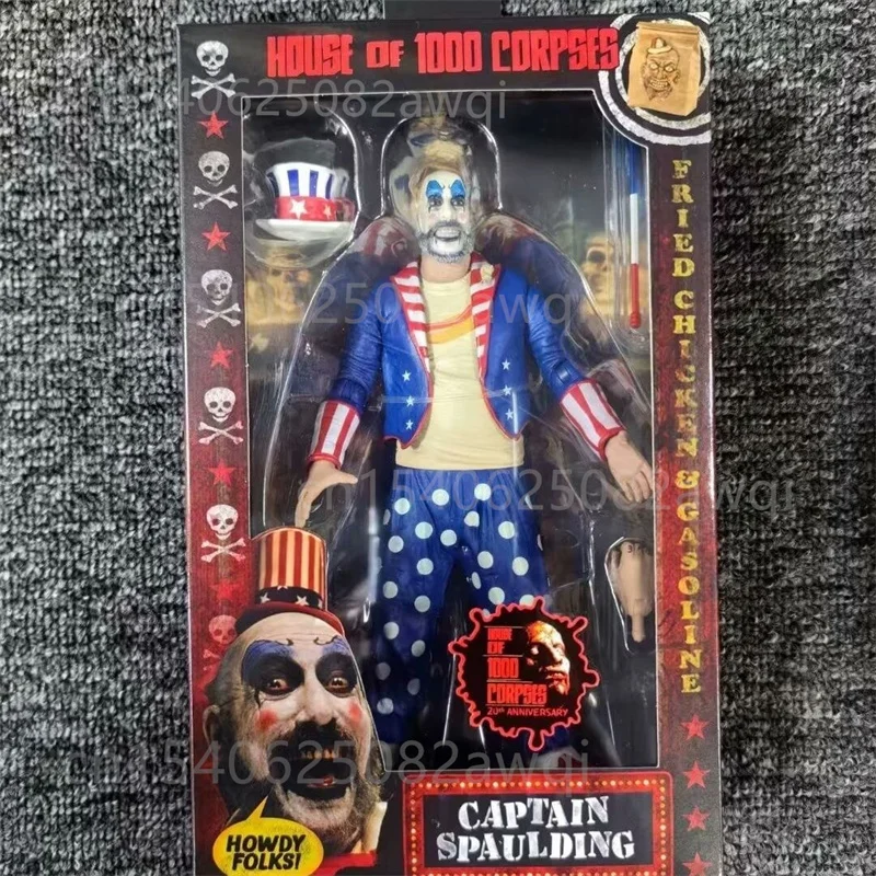 NECA الشكل Otis Driftwood الكابتن سبولدينج عمل الشكل بيت 1000 جثة الذكرى 20th Howdy Folkst جمع لعبة مجسمة #5