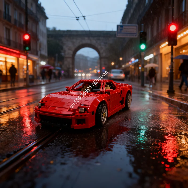 

2332 шт. MOC Ferrariesd GTB Fiorano MOD 1, масштабная модель, строительные блоки, строительные блоки, сборка, рождественский подарок, игрушка «сделай сам», кирпич, день рождения