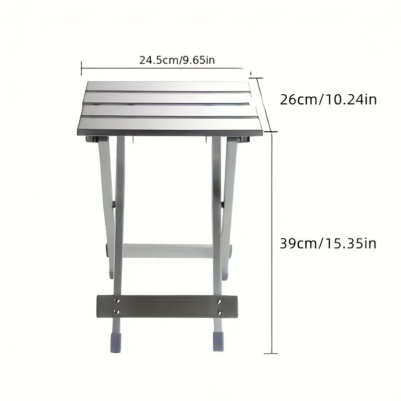 

RV Portable Folding Chair Aluminum Alloy Compact Foldable Chair Portable Outdoor Seat For Motorhome Camper Van RV Accessories