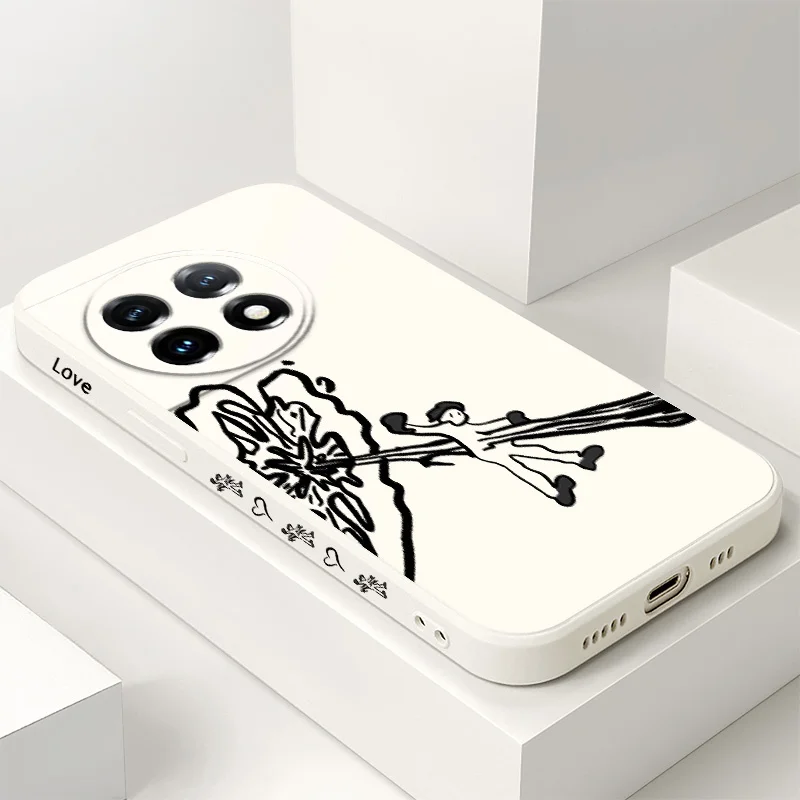 

Love Shockwave Phone Case For Oneplus 13 13R 12 12R 11 11R 10 10R 10T 9R 9RT 9 8T 8 7 7T Pro 5G Liquid Silicone Cover