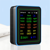 PHILE-Tuya Wifi 12 In 1 Air Quality Monitor Multifunction PM2.5 AQI PM1O HCHO TVOC CO CO2 Screen Display Air Detector