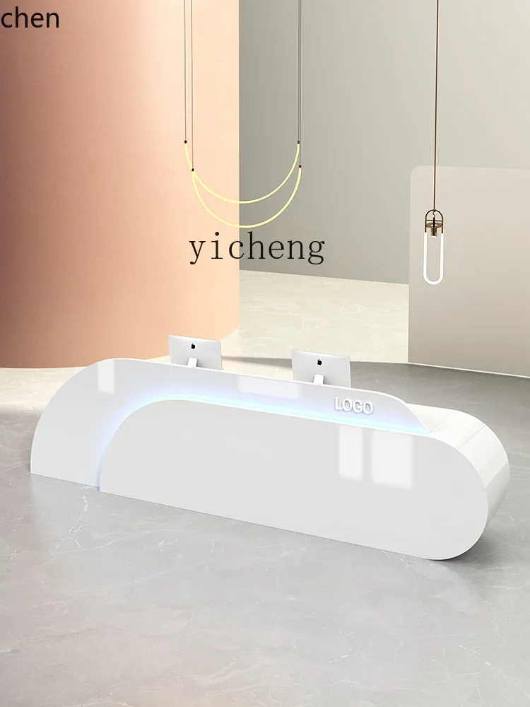 

HYS- Paint Reception Desk Office Front Desk Store Cashier Beauty Salon Bar Cabinet