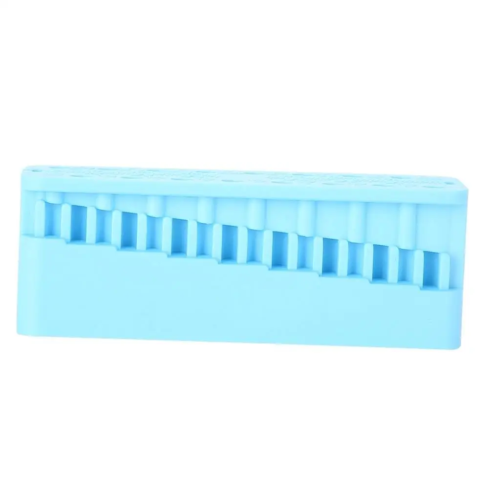 Dental Mini Endo Measuring Autoclavable Endodontic Block Files Dentist Tool Blue/Grey