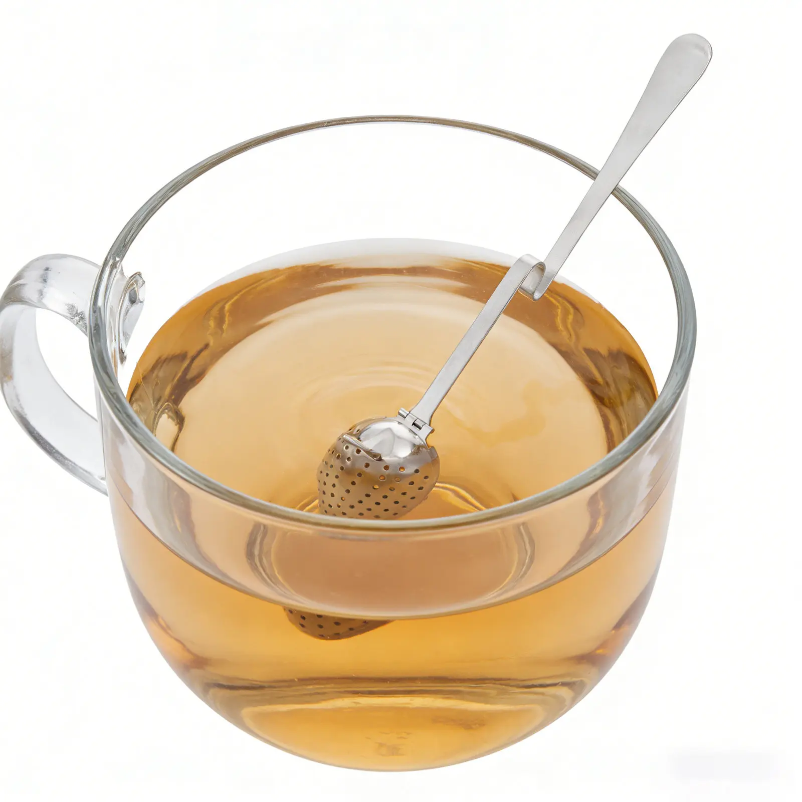 Stainless Steel Tea Infuser Mesh Strainer Spoon Hanging Diffuser for Loose Leaf Spices Seasoning Brewing Tea Party Accessory